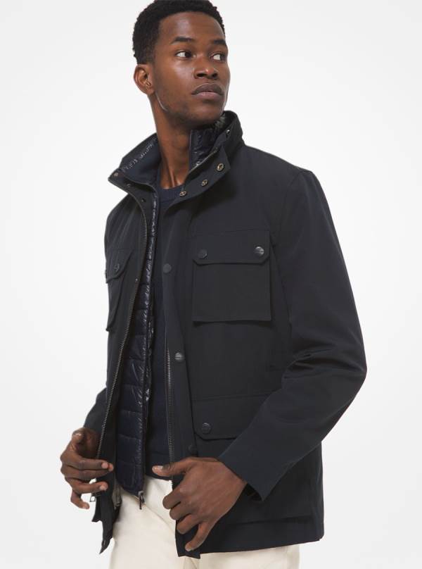 Panske Bundy Michael Kors 3-in-1 Cotton Blend Field Indigo - Oblecenie Michael Kors Sleva | ZBVEA-3409